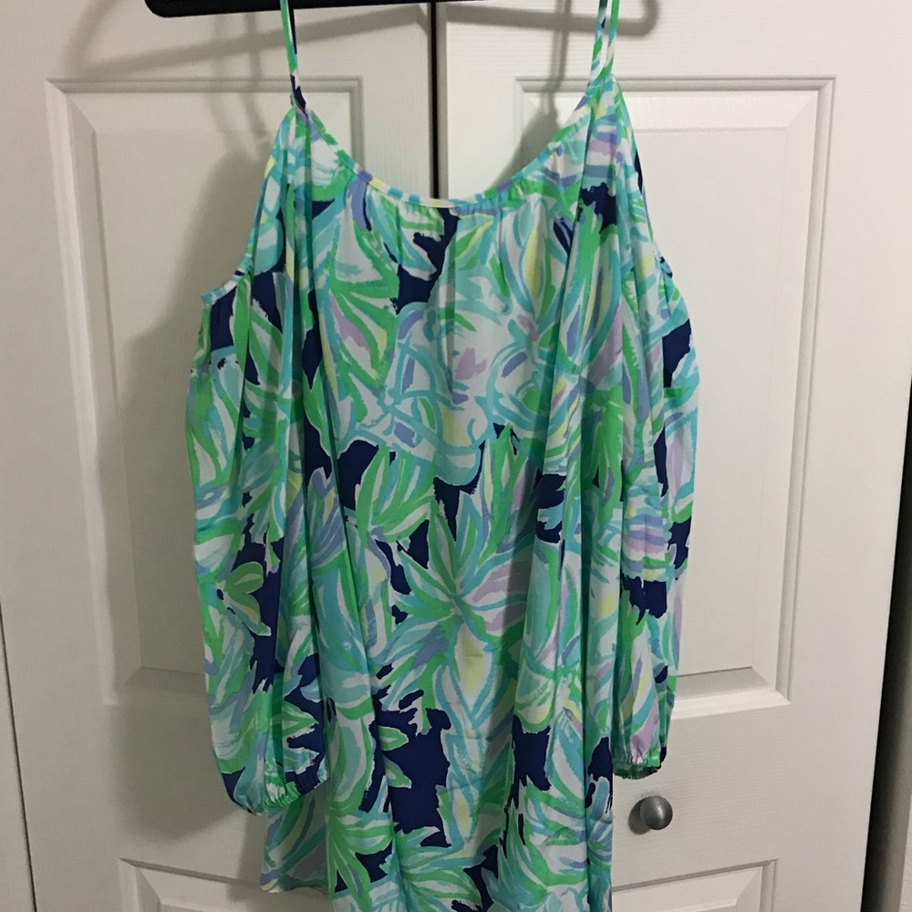 Lily Pulitzer off the shoulder